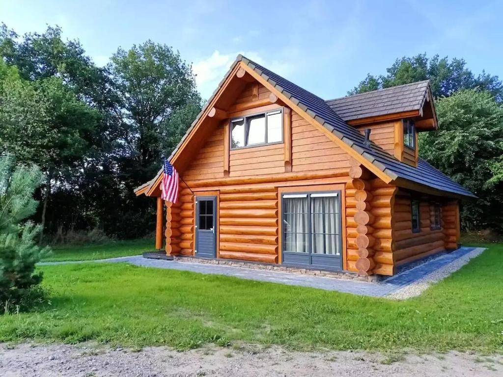 Unieke Houten Villa Met Sauna In Twente - 5P Den Ham Экстерьер фото