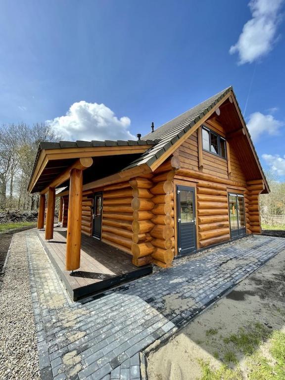 Unieke Houten Villa Met Sauna In Twente - 5P Den Ham Экстерьер фото