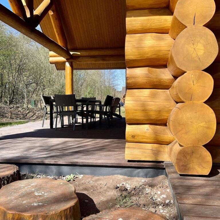Unieke Houten Villa Met Sauna In Twente - 5P Den Ham Экстерьер фото