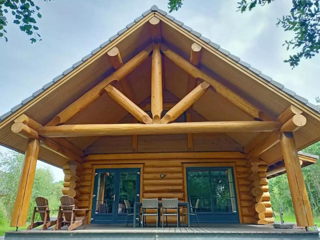 Unieke Houten Villa Met Sauna In Twente - 5P Den Ham Экстерьер фото