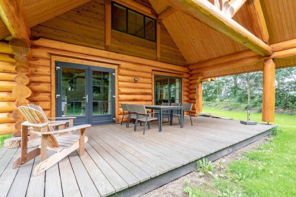 Unieke Houten Villa Met Sauna In Twente - 5P Den Ham Экстерьер фото