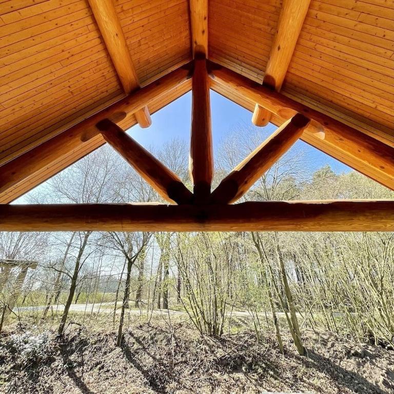 Unieke Houten Villa Met Sauna In Twente - 5P Den Ham Экстерьер фото