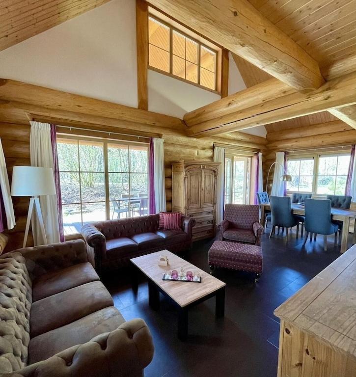 Unieke Houten Villa Met Sauna In Twente - 5P Den Ham Экстерьер фото